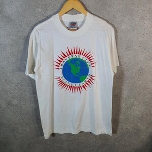 Planet Earth White Graphic Tee